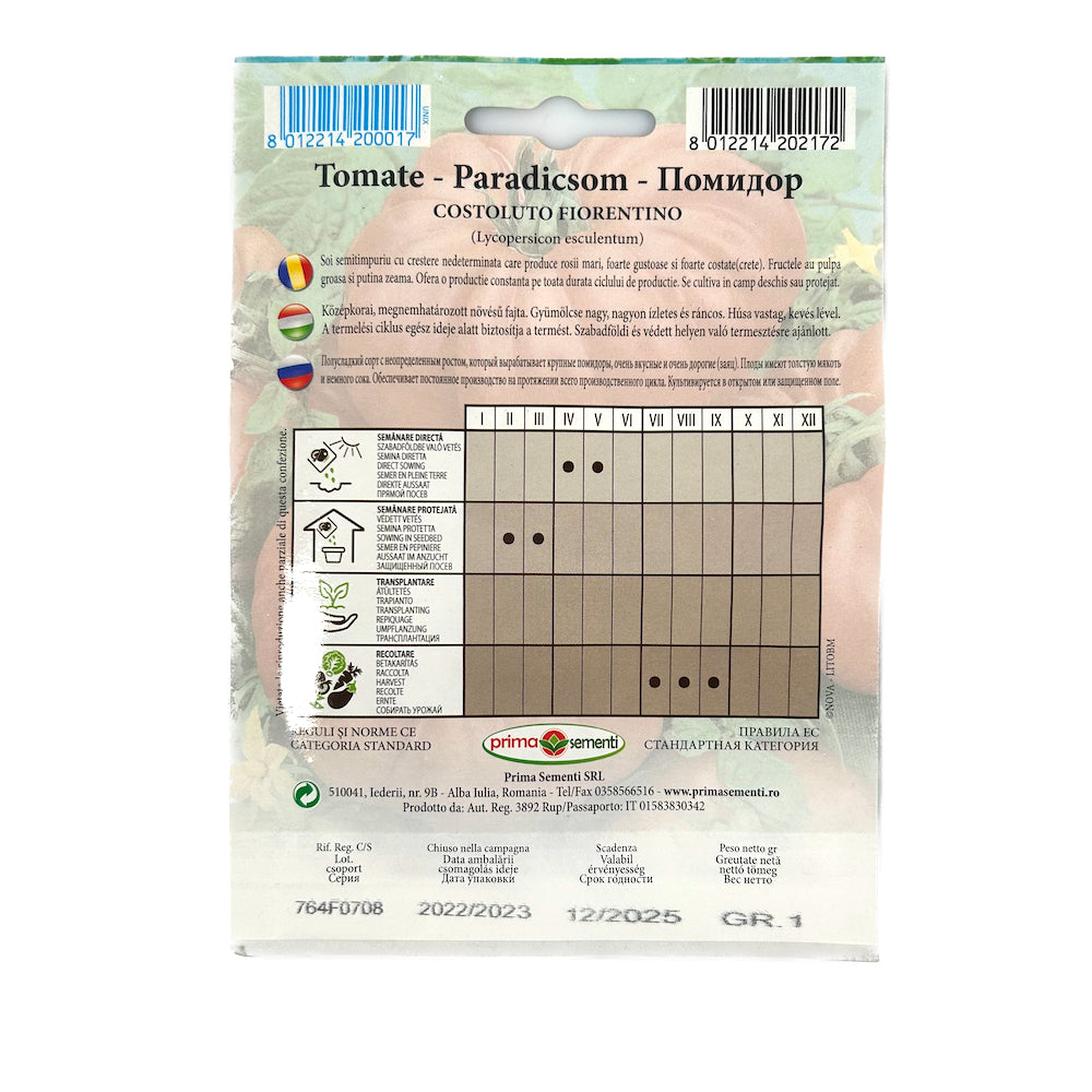 Seminte Tomate Costoluto Fiorentino