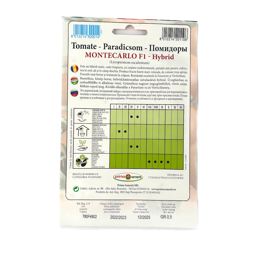 Seminte Tomate Montecarlo F1