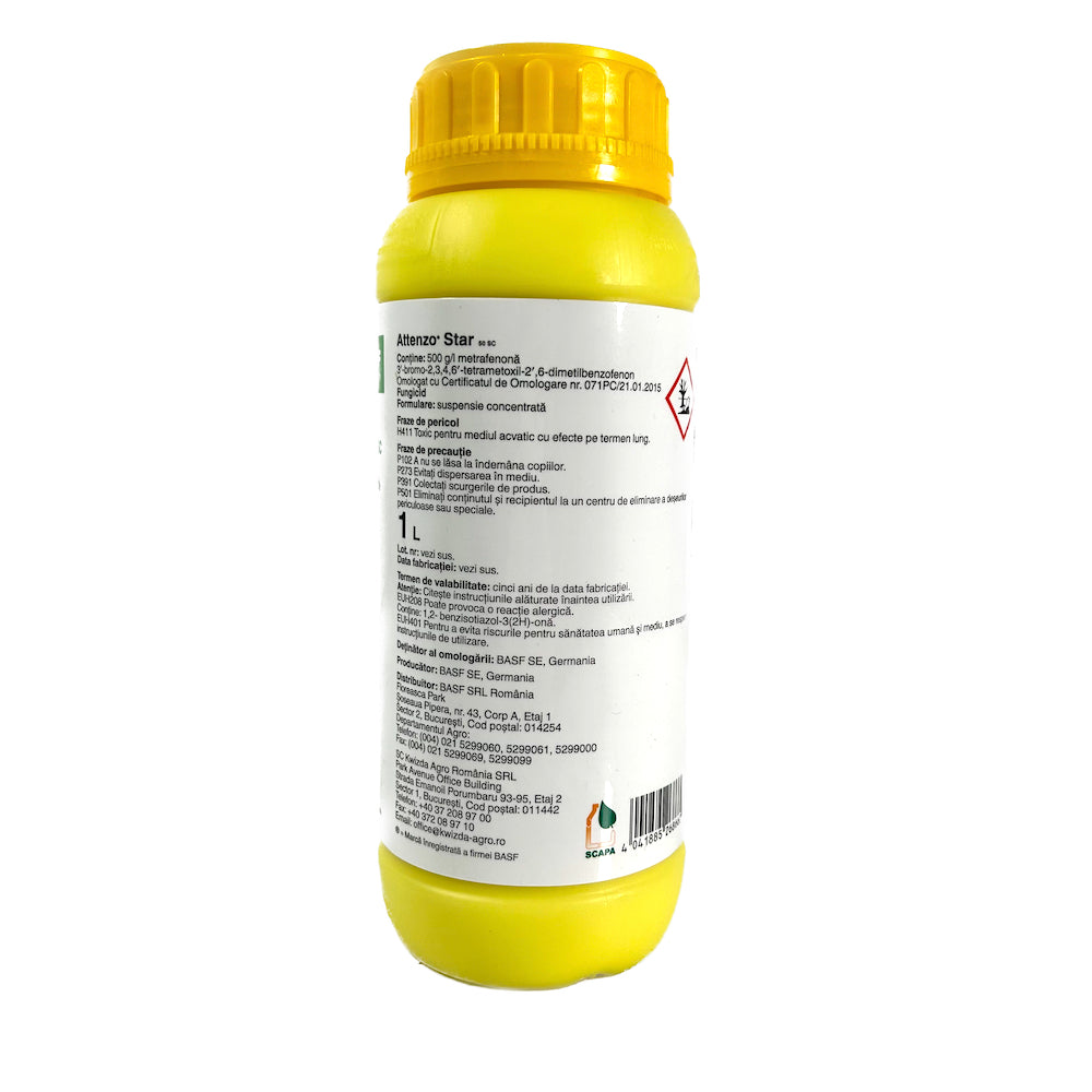 Attenzo Star 50Sc 1L, Fungicid Sistemic, Basf, Fainare (Vita De Vie)
