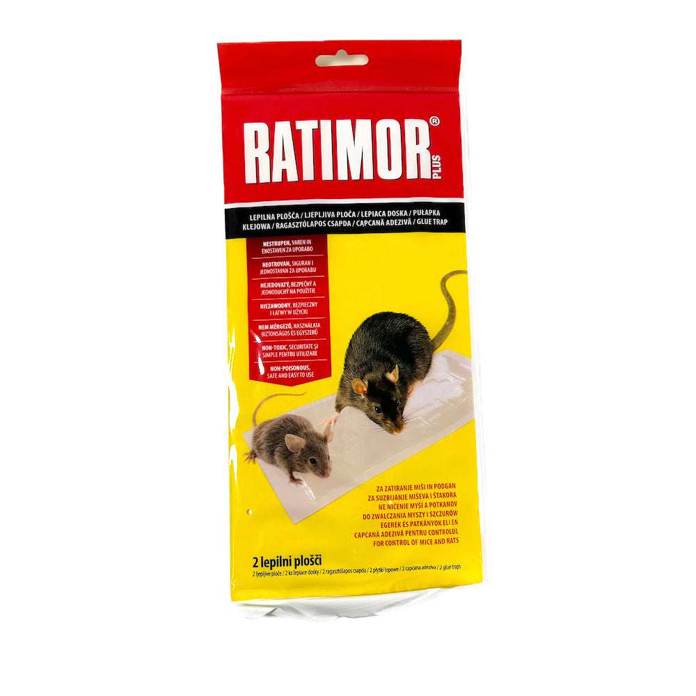 Capcana Cu Lipici Pentru Soareci Si Sobolani, Ratimor, Set 2 Capcane