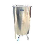 Cisterna Inox 300 L, Zottel, Cu Fund Conic Cu Picioare Sudate