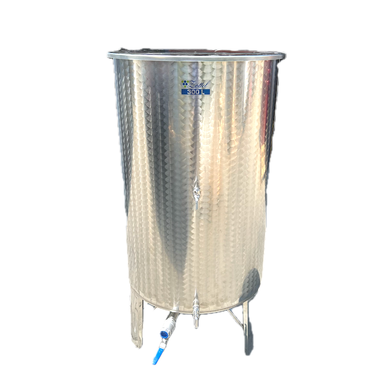 Cisterna Inox 300 L, Zottel, Cu Fund Conic Cu Picioare Sudate