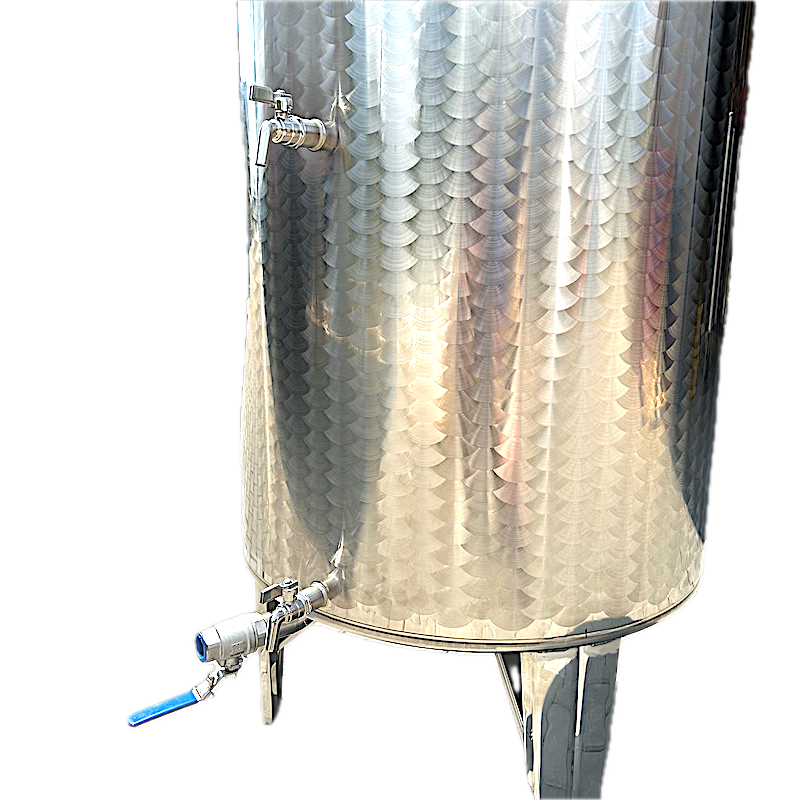 Cisterna Inox 300 L, Zottel, Cu Fund Conic Cu Picioare Sudate