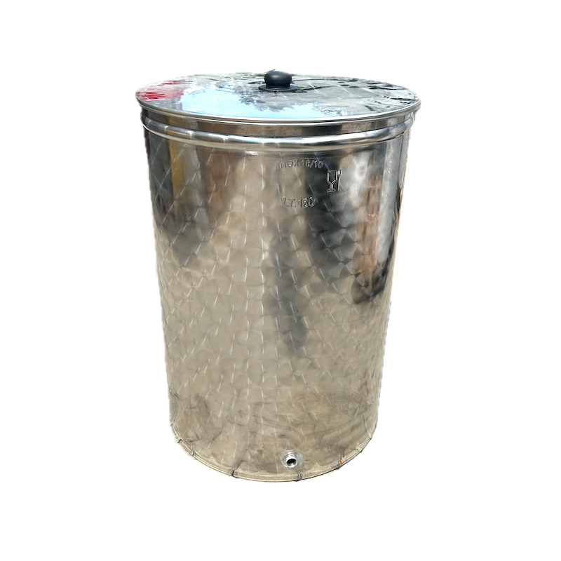 Cisterna Inox Cu Capac De Praf Eco Fpo 150 L, Enotoscana