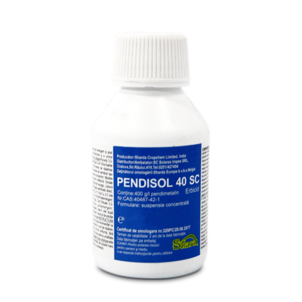 Pendisol 40Sc 200 Ml, Erbicid Selectiv, Sharda, Buruieni Monocotiledonate Anuale/ Dicotiledonate Anuale In Cultura De Floarea Soarelui, Vita De Vie, Soia, Fasole, Mazare, Capsuni, Tomate, Ceapa, Brasicacee, Grau, Orz, Triticale