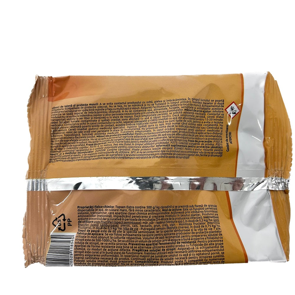 Topsen Extra 50 Gr, Fungicid Sistemic, Ascenza, Rapan (Mar, Par), Monilioza (Cais, Piersic, Nectarin, Prun, Cires, Visin), Putregai Cenusiu (Vita De Vie)