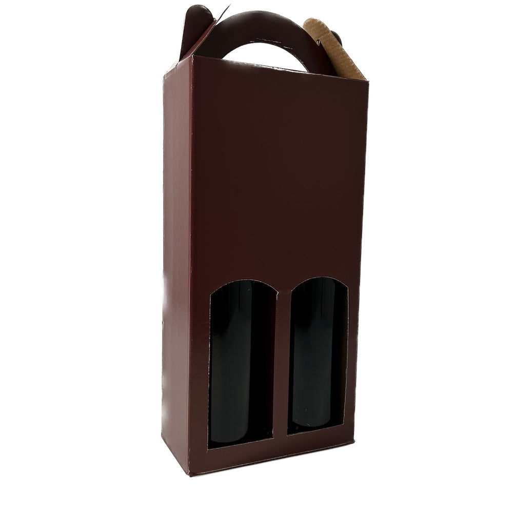 Cutie Pentru 2 Sticle, Culoare Bordeaux