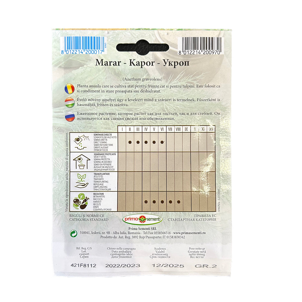 Seminte Marar 2 Gr, Prima Sementi