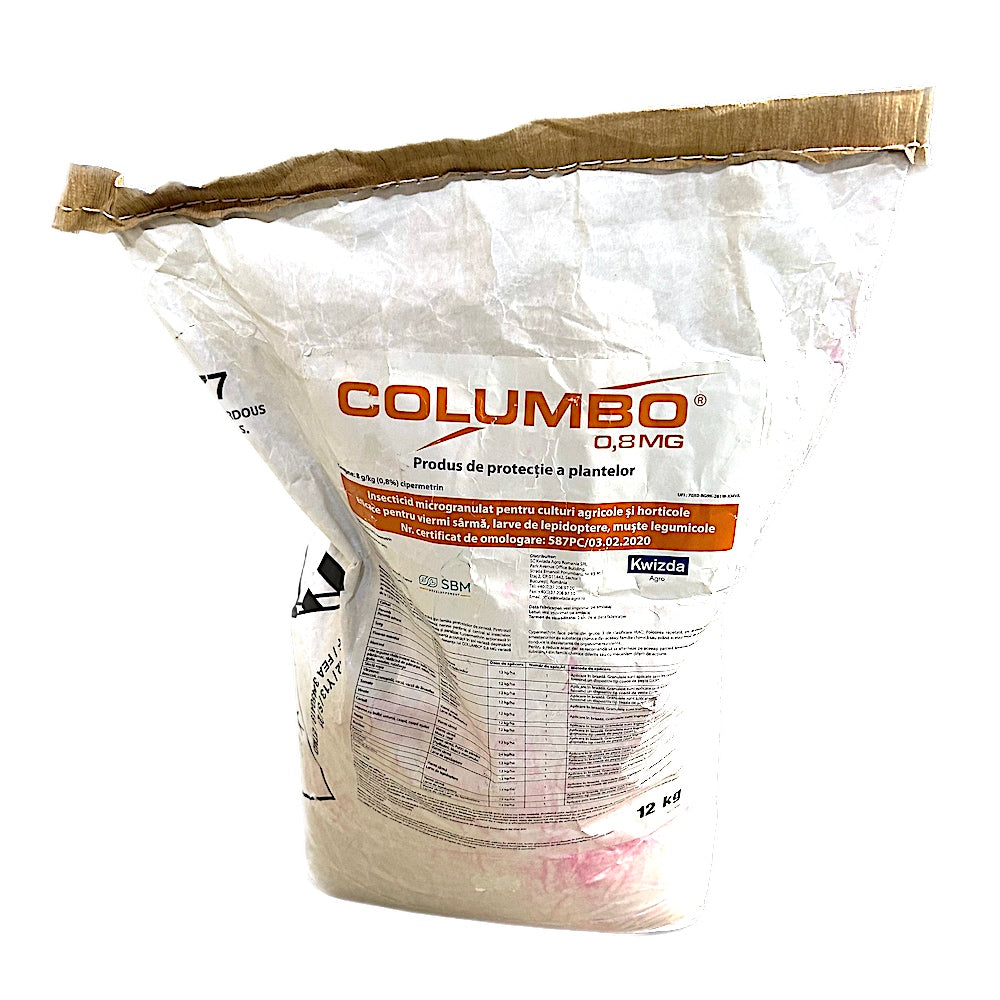 Columbo 0.8Mg 12 Kg, Insecticid Granulat Contra Viermilor Sarma, Larvelor De Lopidoptere, Mustelor Legumicole, Sbm