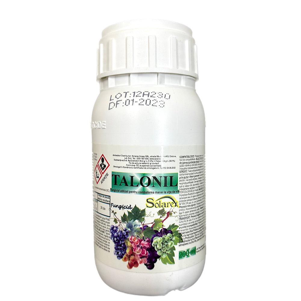 Talonil 200 Ml, Fungicid Sistemic Si De Contact, Suspensie Concentrata, Solarex, Mana, Vita De Vie, Azoxistrobin, Folpet