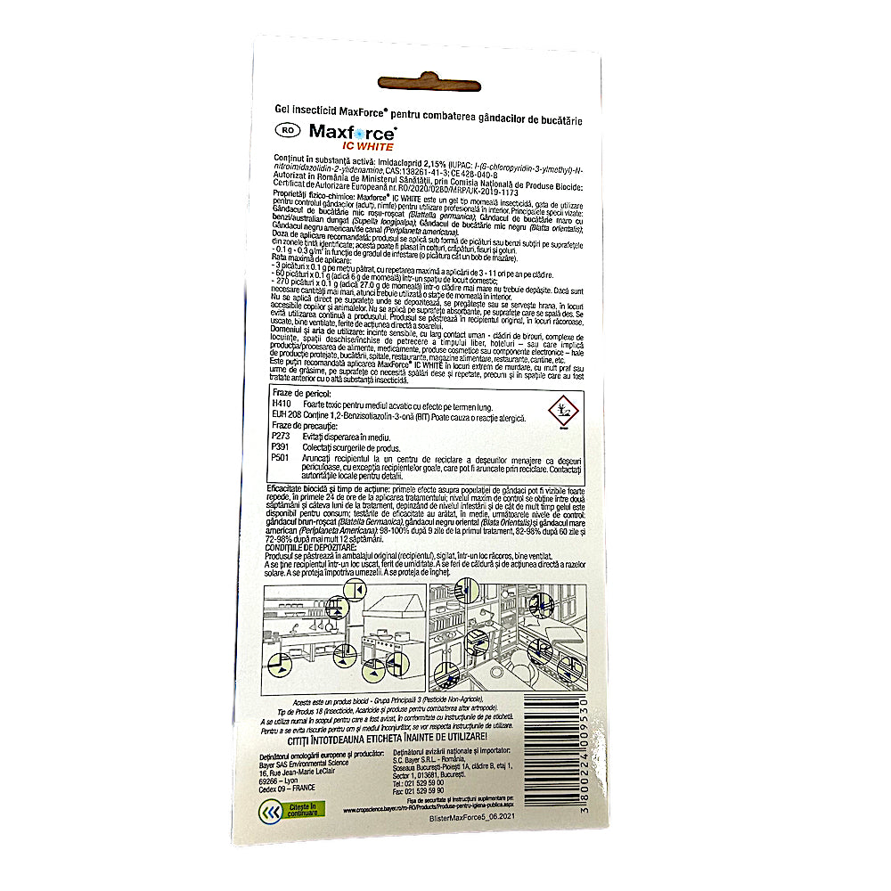 Maxforce Ic White 5 Gr, Insecticid Contra Gandacilor De Bucatarie