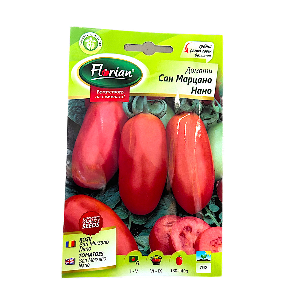 Seminte Tomate San Marzano Nano 0,5 Gr, Florian Bulgaria