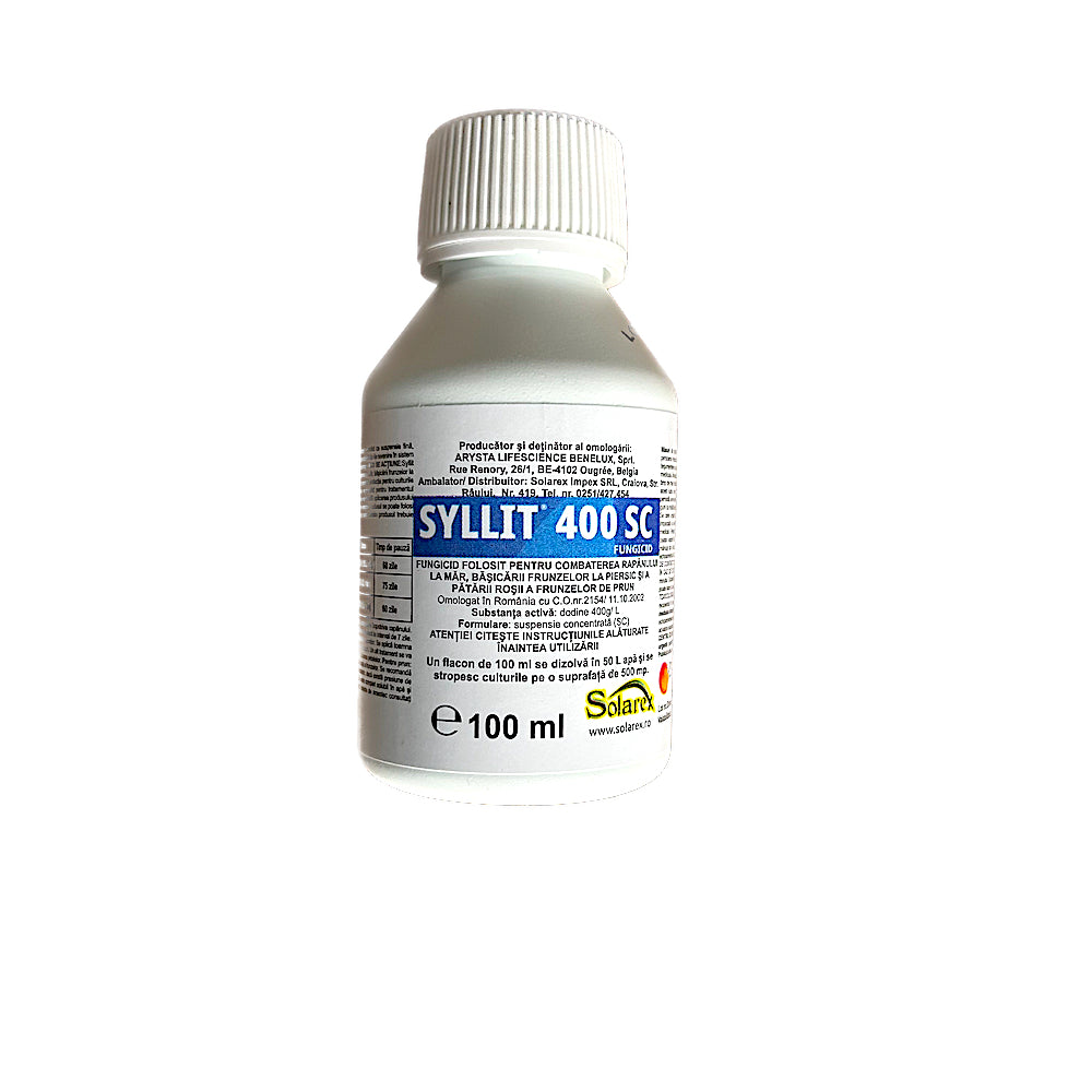Syllit 400Sc 100 Ml, Fungicid, Arysta, Mar (Rapan), Piersic (Basicarea Frunzelor), Prun (Patarea Rosie A Frunzelor)