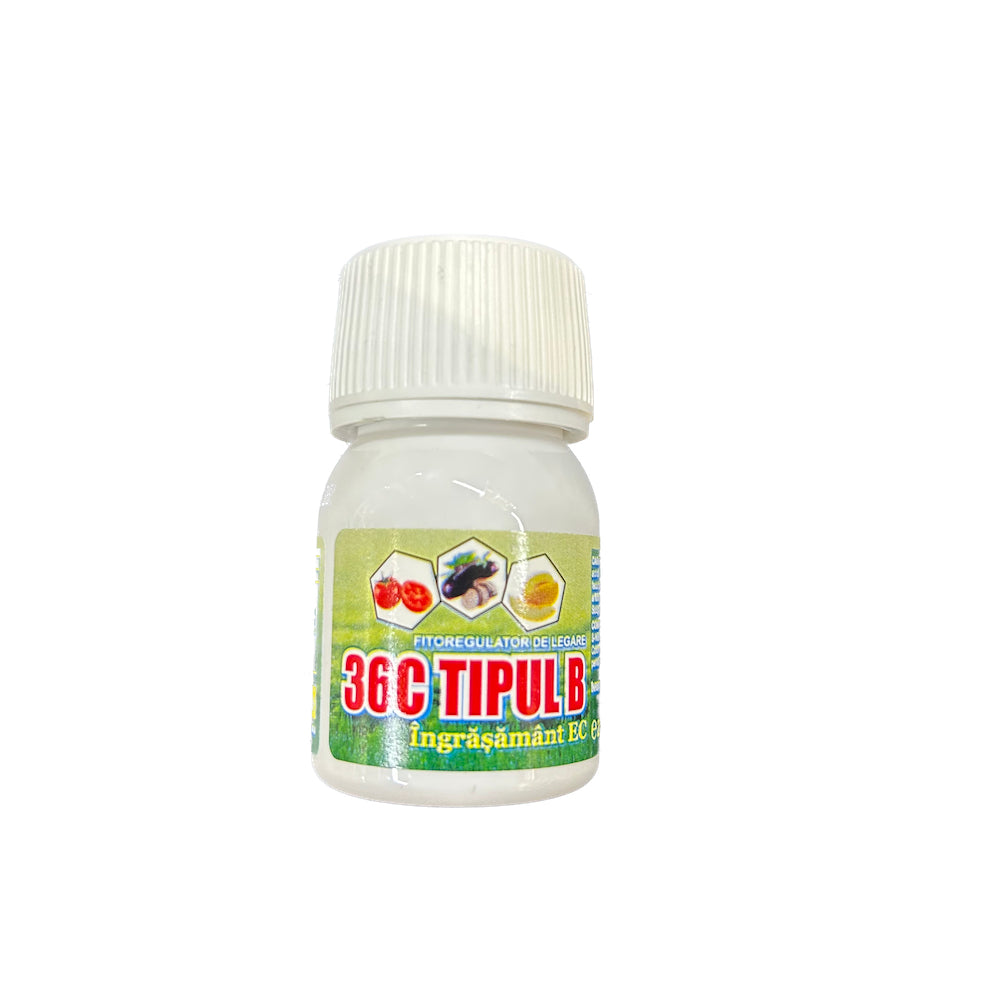 36C Tipul B 50 Ml, Ingrasamant Cu Functie De Fitoregulator De Legare Pentru Cultura De Legume