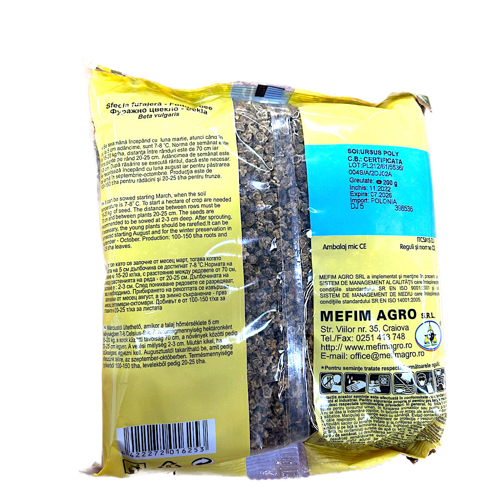 Seminte Sfecla Furajera Ursus Poly 200 Gr, Mefim Agro