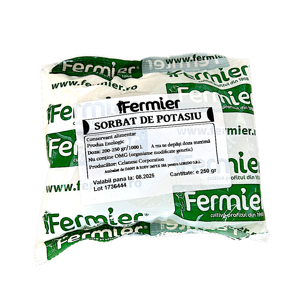 Sorbat Nutrinova 250 Gr, (Sorbat De Potasiu), Celanese, Agent Antimicrobian, Previne Refermentarea Accidentala A Vinului