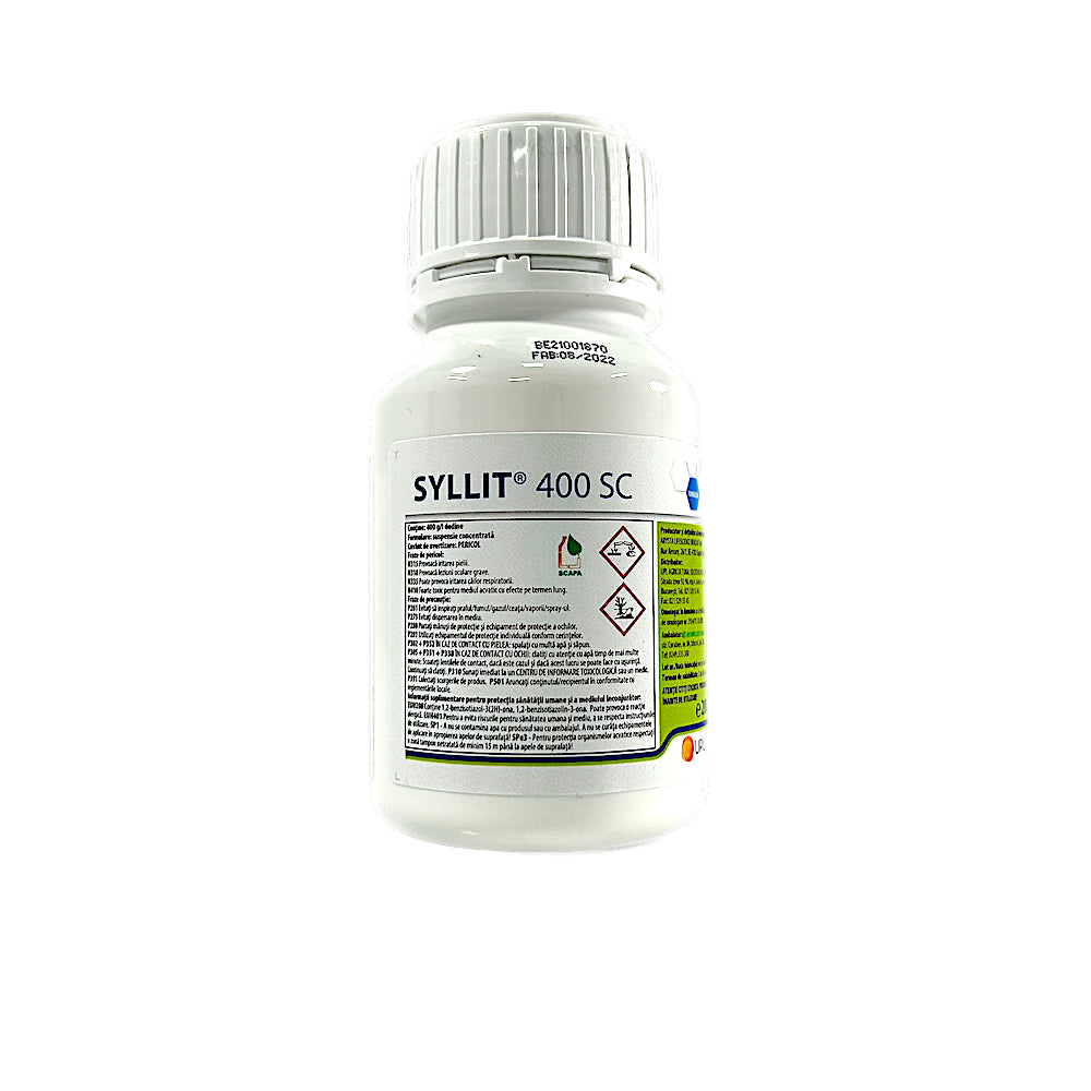 Syllit 400Sc 200 Ml, Fungicid, Arysta, Mar (Rapan), Piersic (Basicarea Frunzelor), Prun (Patarea Rosie A Frunzelor)