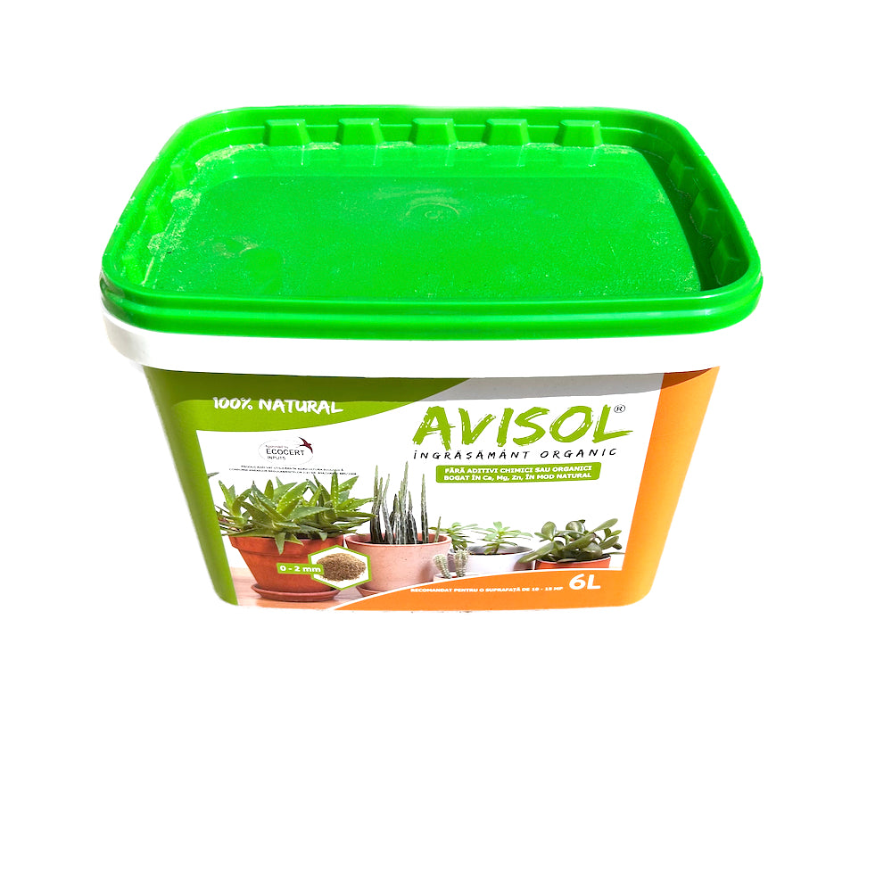 Avisol 6L Ingrasamant Organic, 0-2 Mm Granulatie (Culturi Agricole, Gradini, Legume, Flori, Livezi)