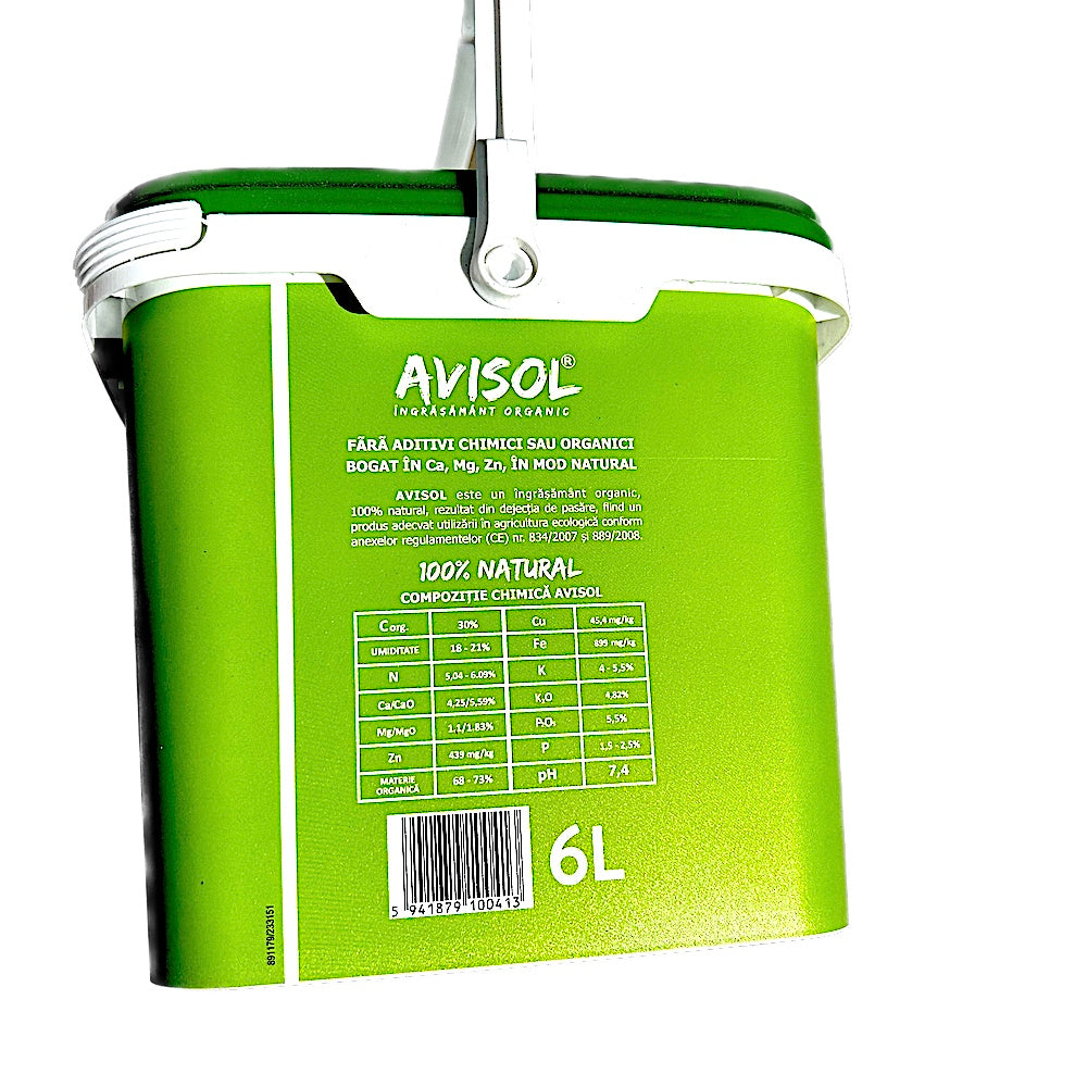 Avisol 6L Ingrasamant Organic, 0-2 Mm Granulatie (Culturi Agricole, Gradini, Legume, Flori, Livezi)