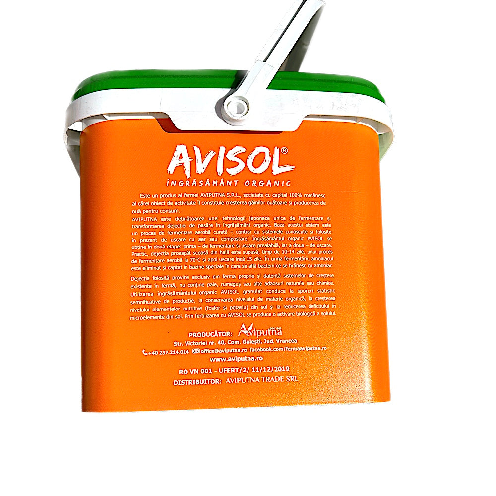 Avisol 6L Ingrasamant Organic, 0-2 Mm Granulatie (Culturi Agricole, Gradini, Legume, Flori, Livezi)