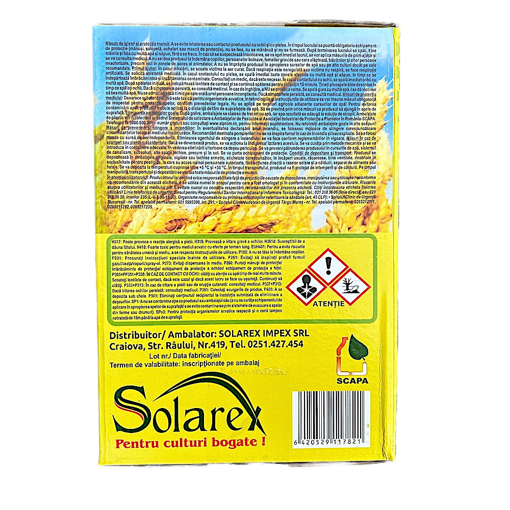 Pachet Comod Verdestar 0.5 Ha, Pentru Grau, Solarex, Pachet Erbicid (Comod Superstar 15 Gr+ Tebustar Ew 250 Ml) + Ingrasamant Foliar (Solar Verde 3L)