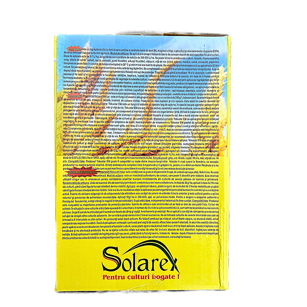 Pachet Comod Verdestar 0.5 Ha, Pentru Grau, Solarex, Pachet Erbicid (Comod Superstar 15 Gr+ Tebustar Ew 250 Ml) + Ingrasamant Foliar (Solar Verde 3L)