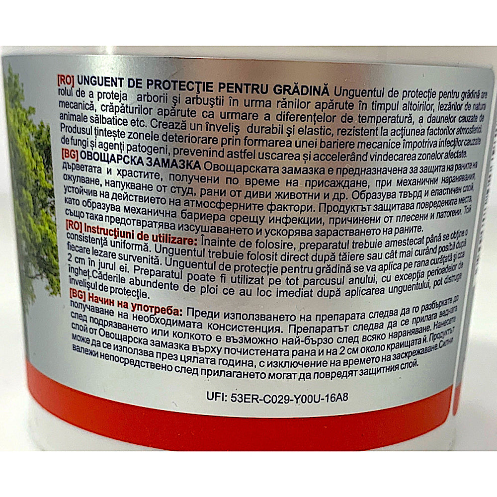 Mastic Bros Eco Derma Pt Copaci Si Pomi 350 Gr, Unguent De Protectie Pentru Gradina