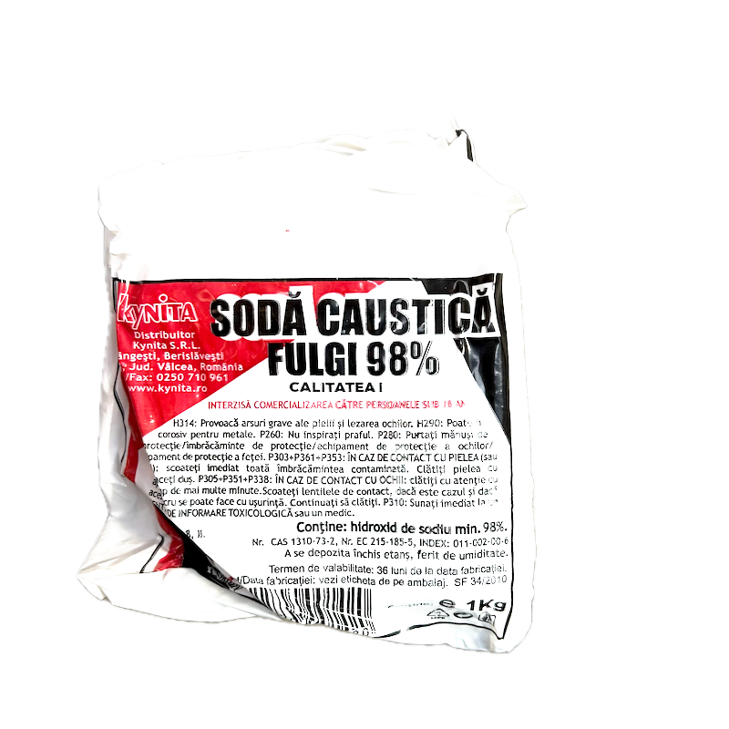 Soda Caustica 1 Kg, Kynita