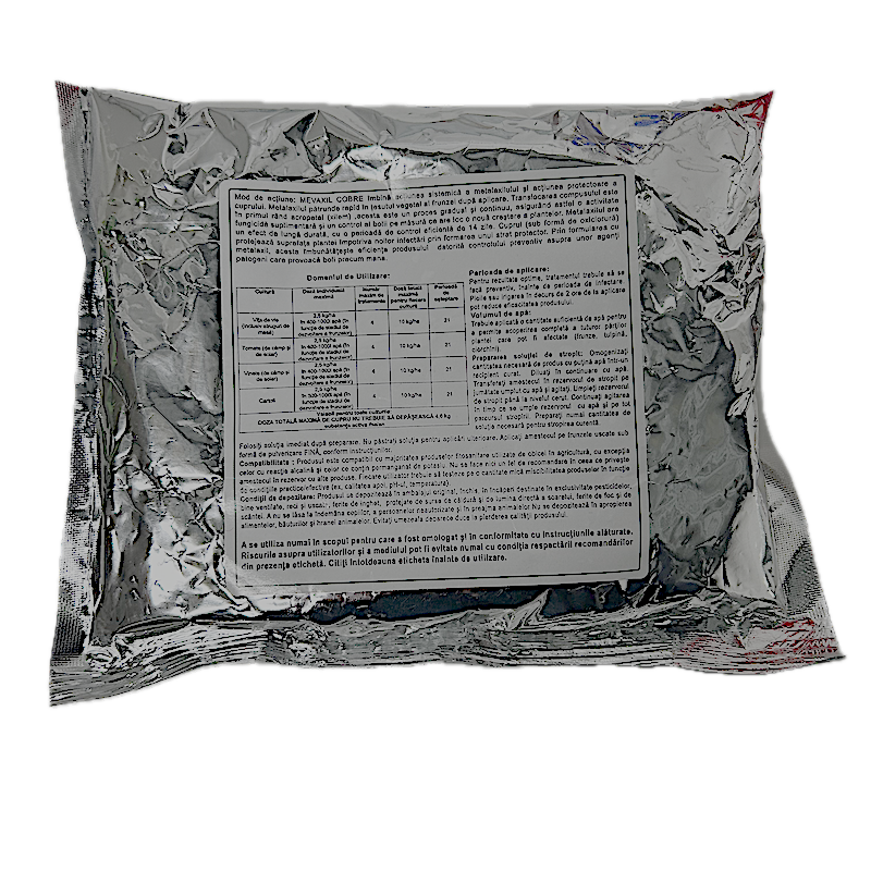 Mevaxil Cobre 250 Gr, Fungicid Sistemic Si De Contact, Mana (Vita De Vie, Tomate, Cartof)