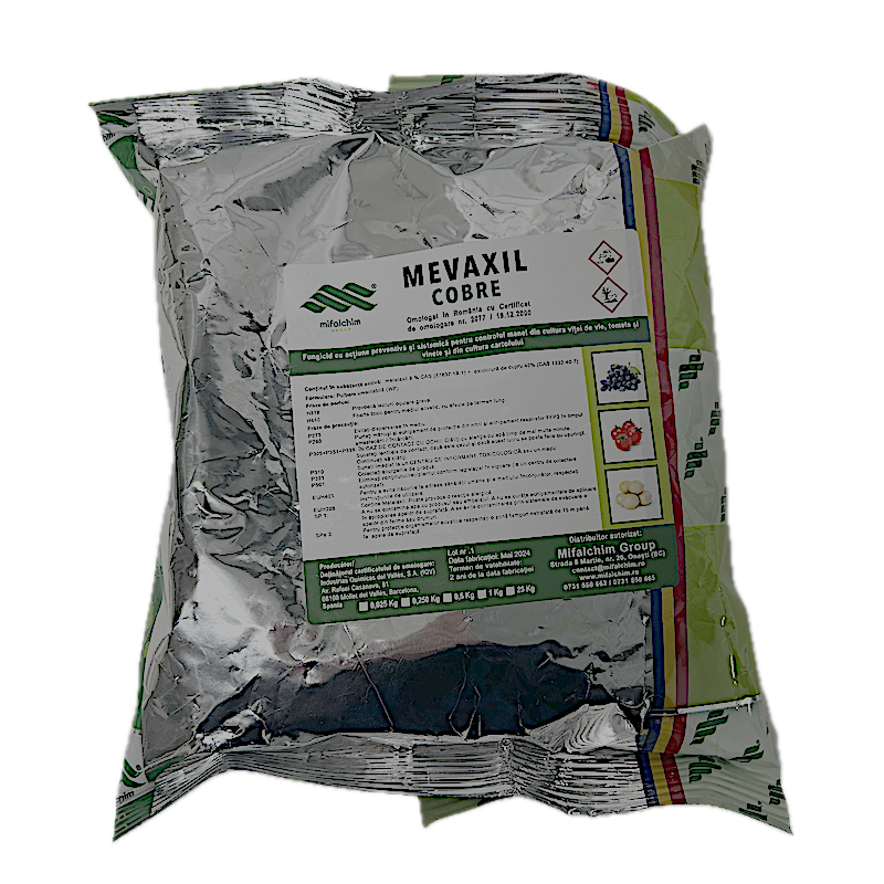 Mevaxil Cobre 500 Gr, Fungicid Sistemic Si De Contact, Mana (Vita De Vie, Tomate, Cartof)