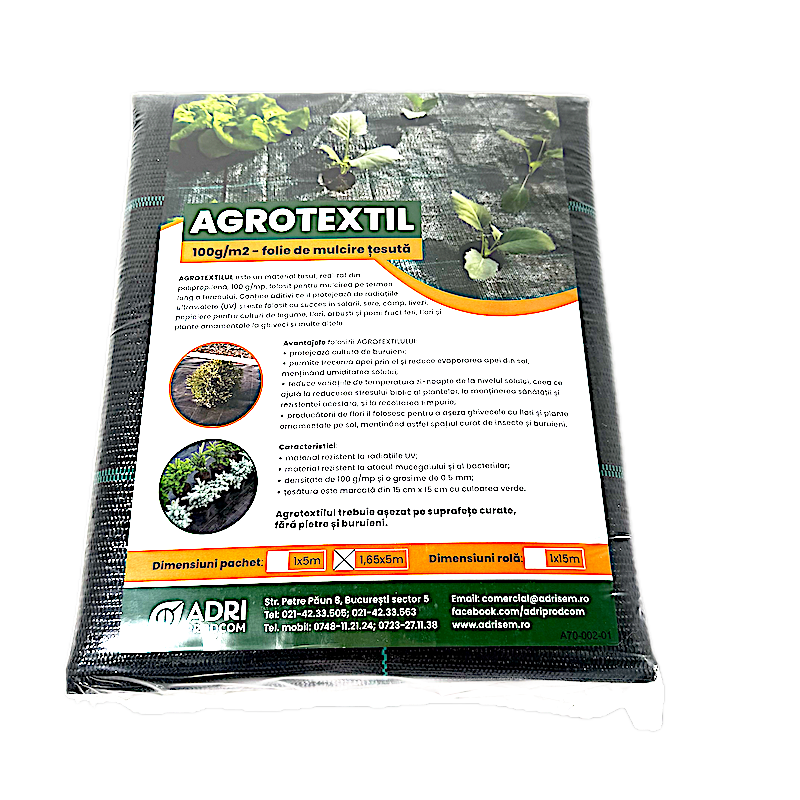 Folie Agrotextil 100 G/Mp 1,65X5M
