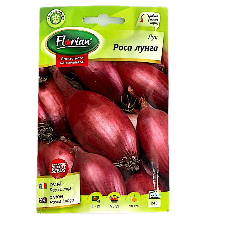 Seminte Ceapa Rosa Lunga 2 Gr, Florian Bulgaria