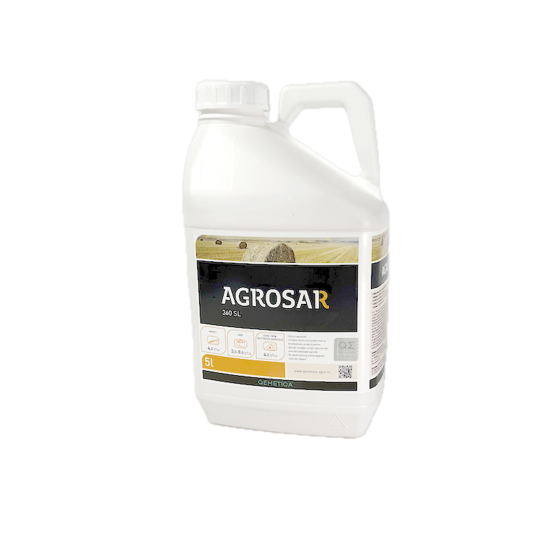 Agrosar 360Sl 5L, Erbicid Total Sistemic, Post Emergent, Neselectiv, Glifosat (Buruieni Monocotiledonate Si Dicotiledonate, Anuale Si Perene)