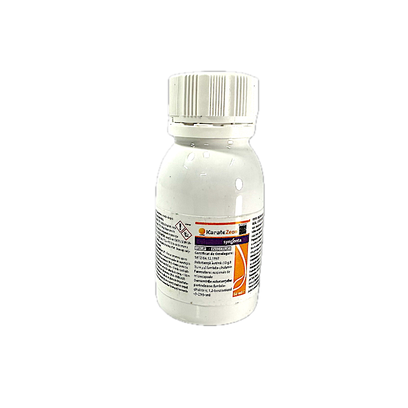 Karate Zeon 50 Ml, Insecticid Contact, Syngenta (Vita De Vie, Cartof, Ceapa, Cires, Floarea Soarelui, Grau, Orz, Lucerna, Mar, Par, Piersic, Porumb, Prun, Rapita, Varza, Vinete)