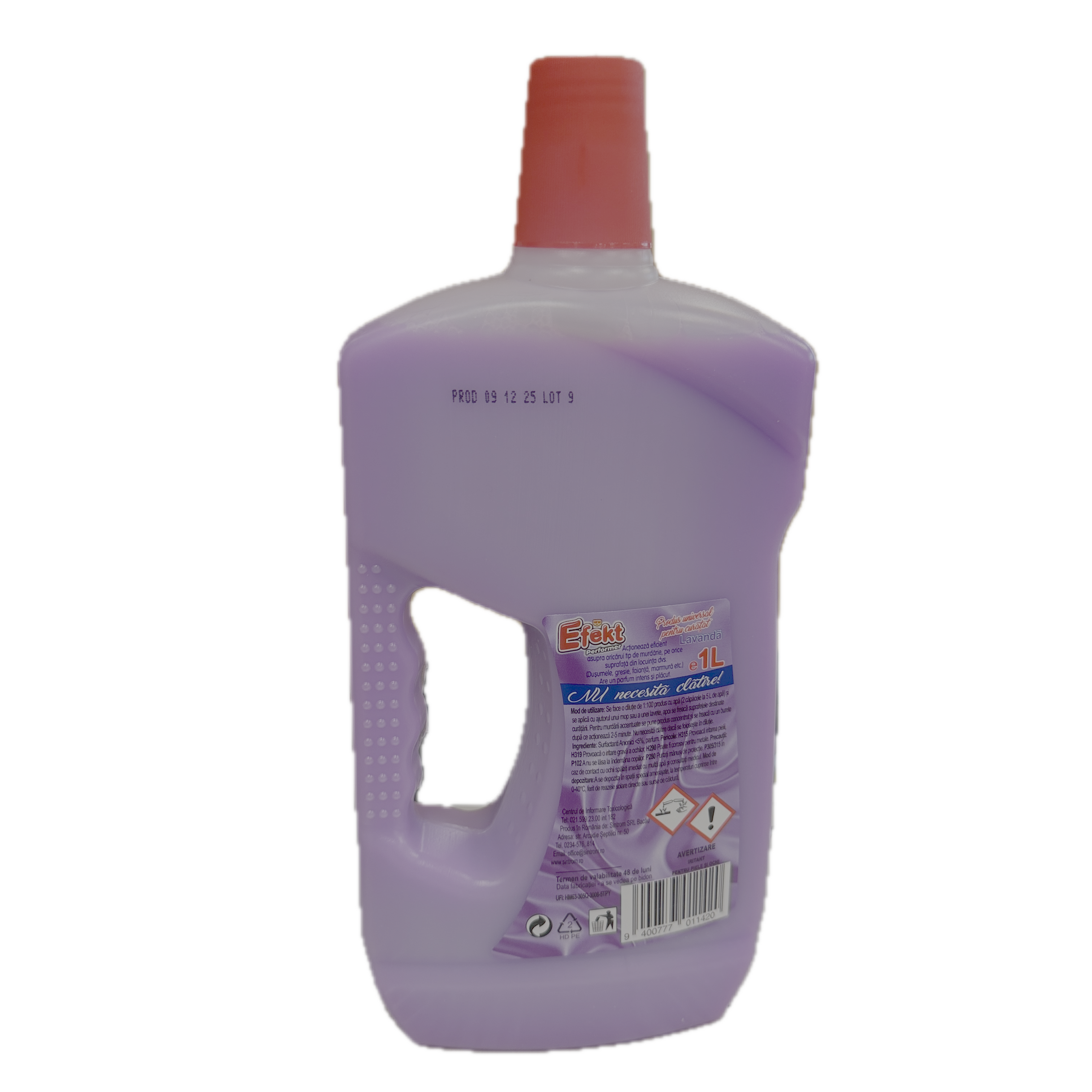 Efekt solutie curatare gresie/faianta Lavanda 1L