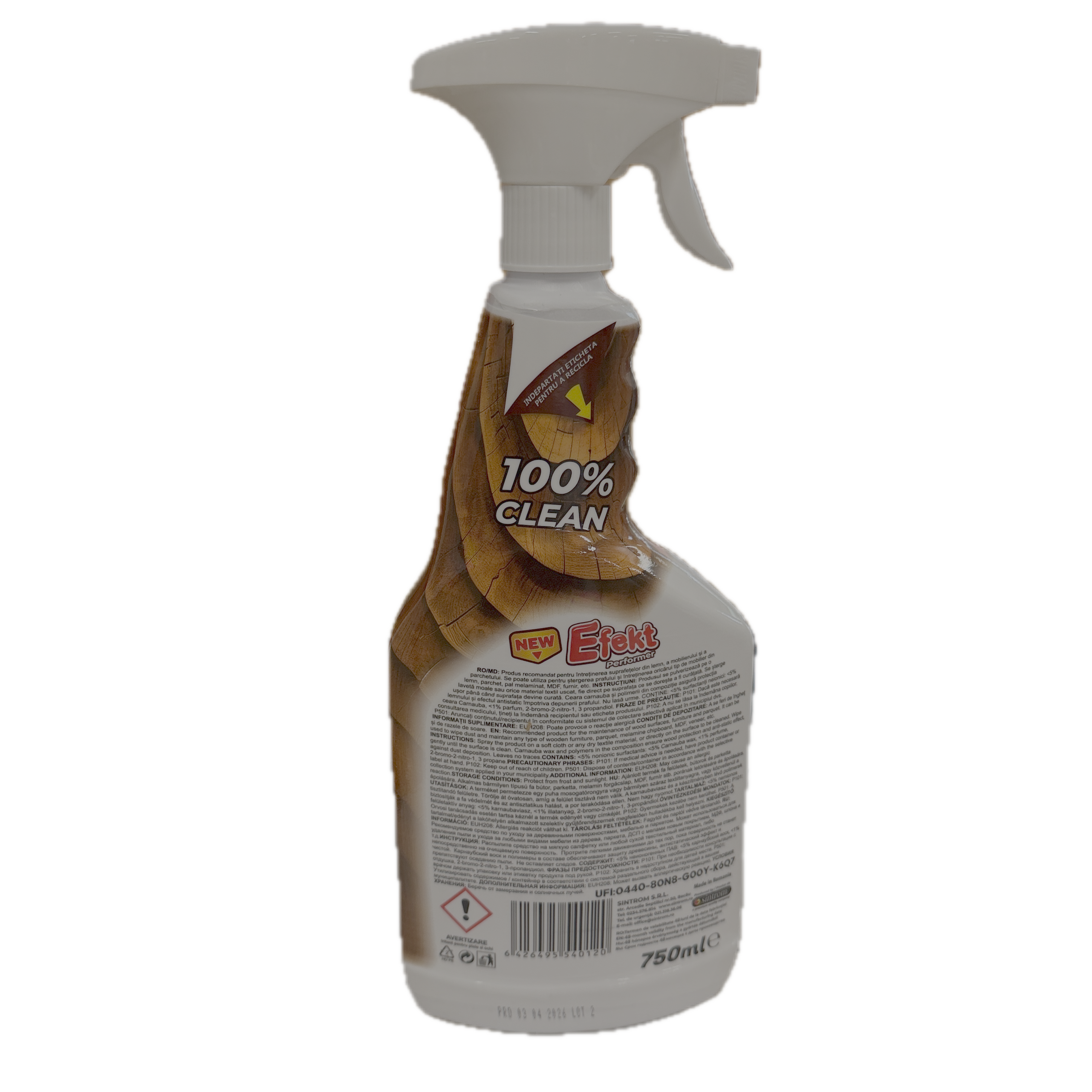 Efekt solutie curatat mobila/parchet Lavanda 750 ml