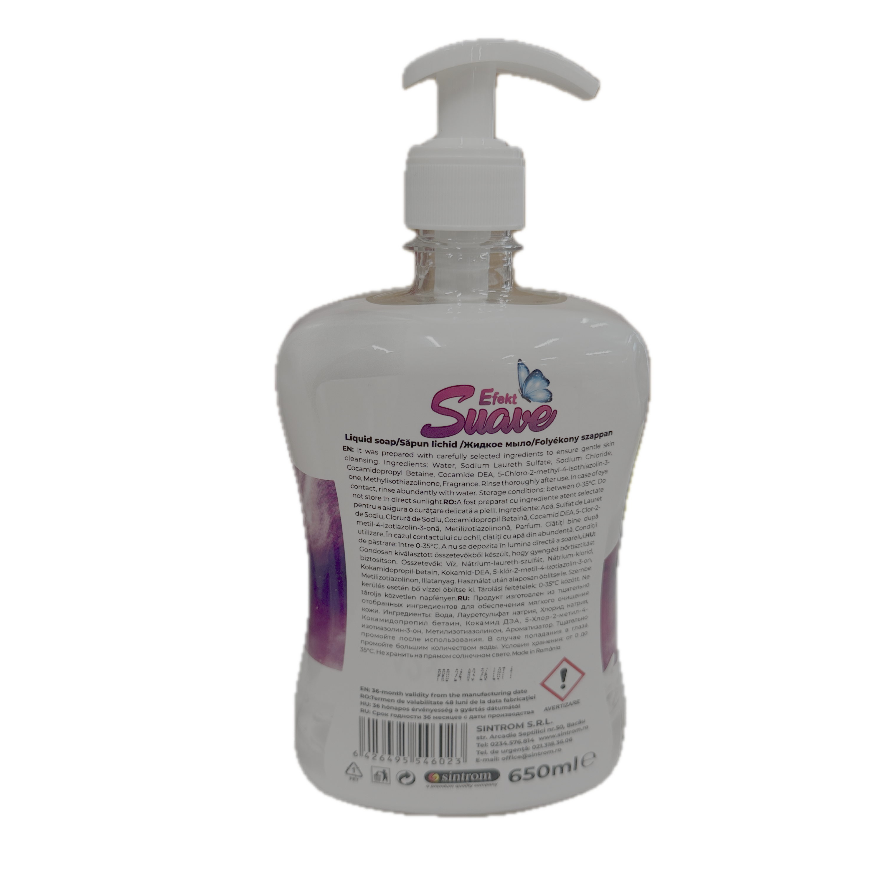 Efekt Suave sapun lichid Blueberry & Milk 650 ml