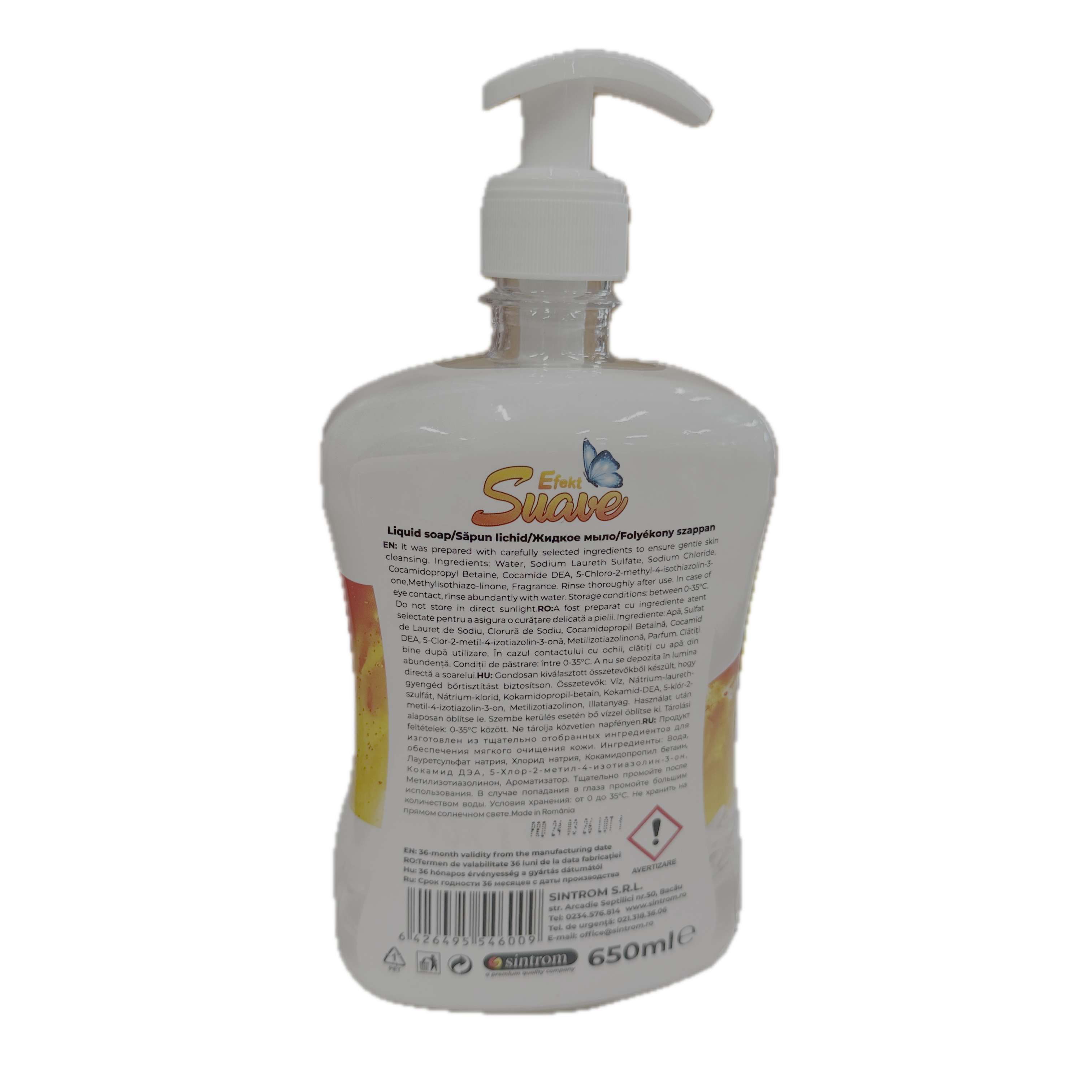 Efekt Suave sapun lichid Honey & Milk 650 ml
