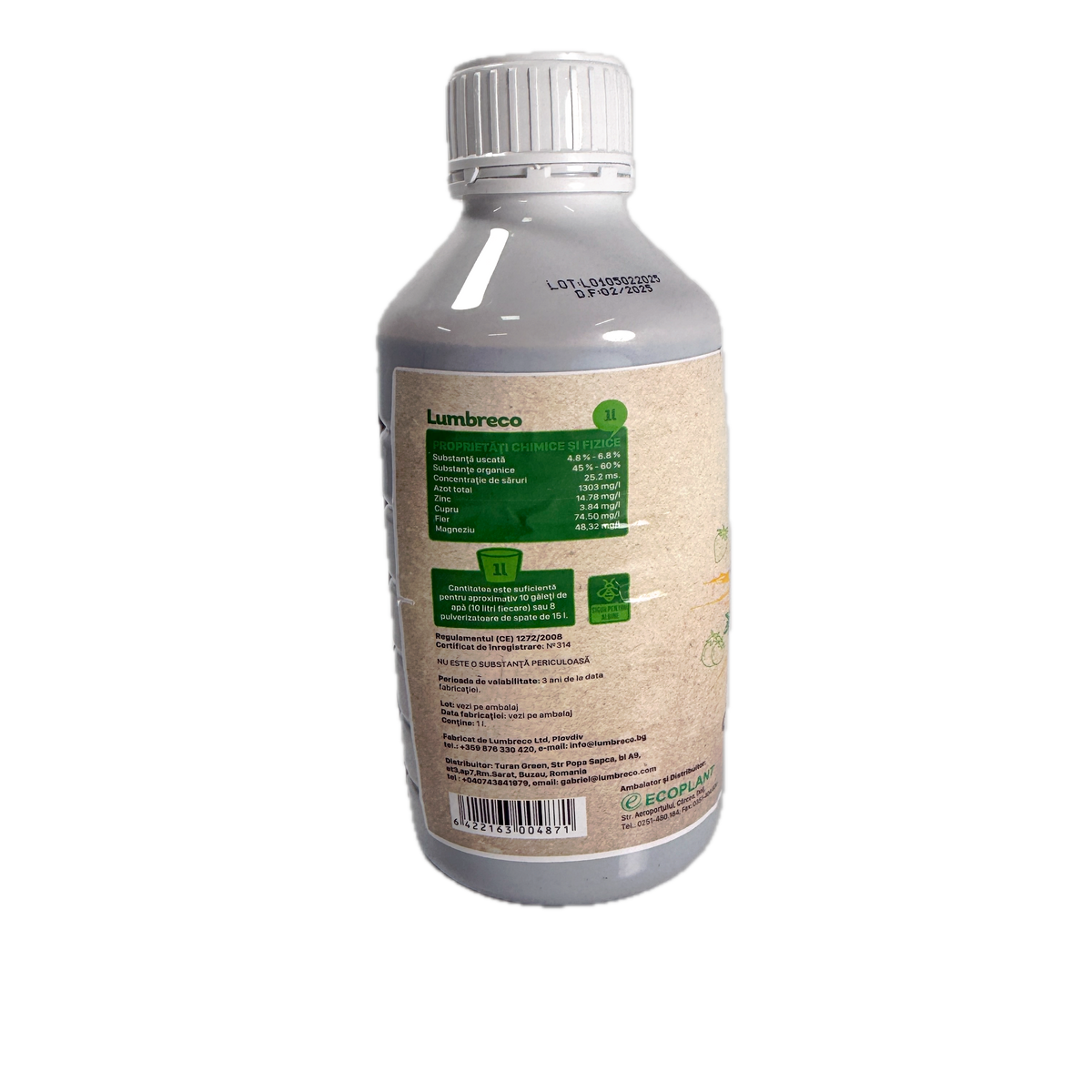 Lumbreco 1L, ingrasamant organic universal