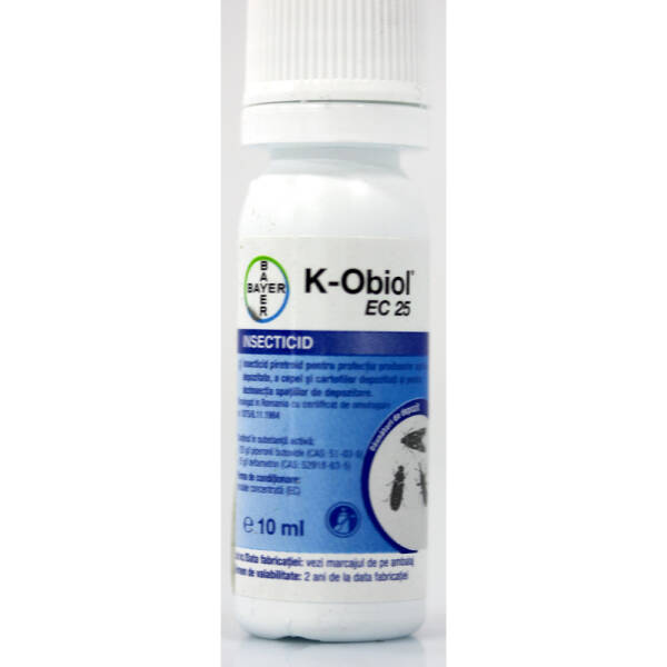 K-Obiol EC25 10 ml insecticid contact, Bayer (tratarea spatiilor de depozitare, tratarea cerealelor) Insecticide 2023-09-28