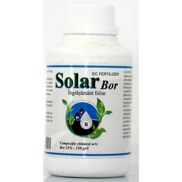 Solar Bor 100 ml, ingrasamant foliar lichid pe baza de Bor (15%), Solarex, ajuta inflorirea si fructificarea Ingrasaminte 2023-09-30