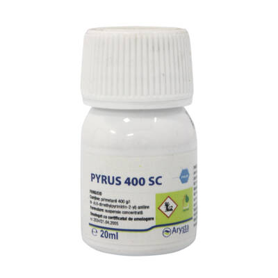 Pyrus 400SC 20 ml, fungicid de contact, Arysta LifeScience, Putregai Cenusiu (vita de vie, tomate, floarea soarelui), Rapan (par)