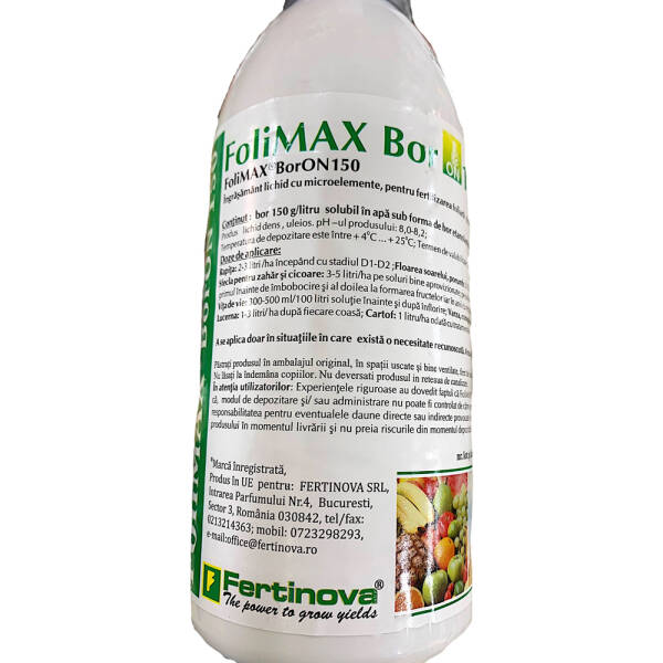 Folimax BorOn150 1L ingrasamant lichid foliar cu Bor