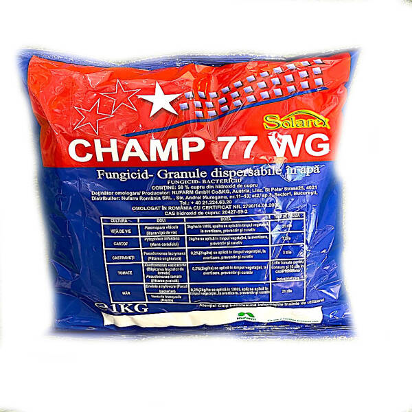 Champ 77WG 1 kg fungicid cupric de contact, NuFarm (cartof, castraveti, tomate, vita de vie, mar) Fungicide 2023-09-30