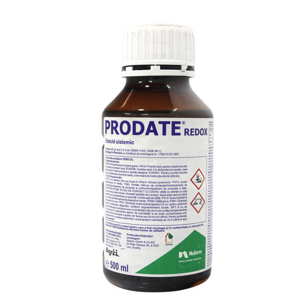 Prodate Redox 500 ml, erbicid sistemic postemergent porumb/ grau, Nufarm, buruieni dicotiledonate anuale si perene Erbicide 2023-09-30