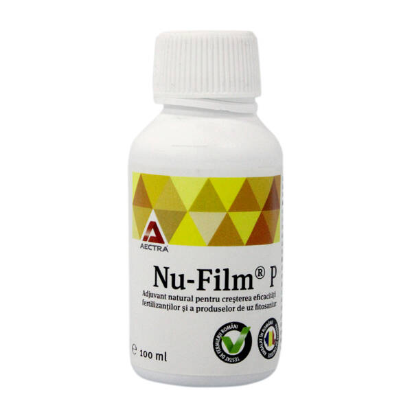 Nu-Film P 100 ml adjuvant natural pentru cresterea eficacitatii fertilizantilor si a produselor de uz fitosanitar, Aectra INGRASAMINTE 2023-09-28