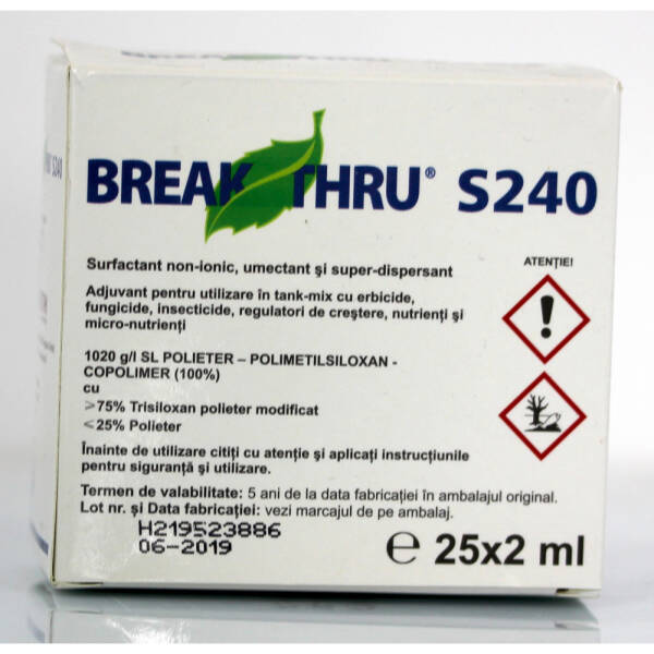 Break Thru S240 2 ml adjuvant pesticide Evonik Igiena si altele 2023-09-30