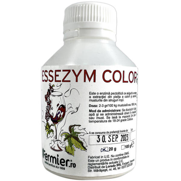 Enzime Essezym Color 20 gr (pentru struguri rosii, enzime extractie culoare) Enzime 2023-09-29