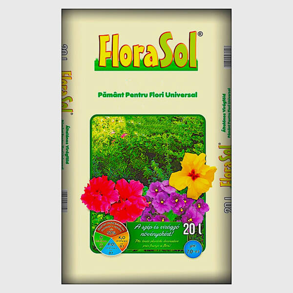 Turba Florasol 20 L, substrat flori/universal