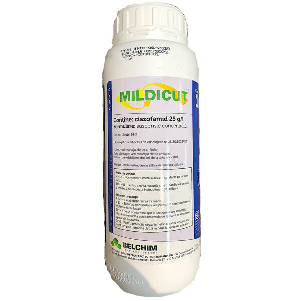 Mildicut 1L fungicid de contact, Belchim, rezistenta mare la spalare, mana (vita de vie)